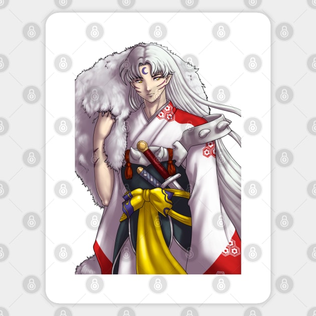 Sesshomaru Sticker by ekkimu